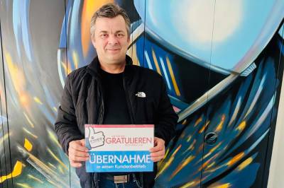Übernahme von Herrn Ernst in einen unserer Kundenbetriebe 